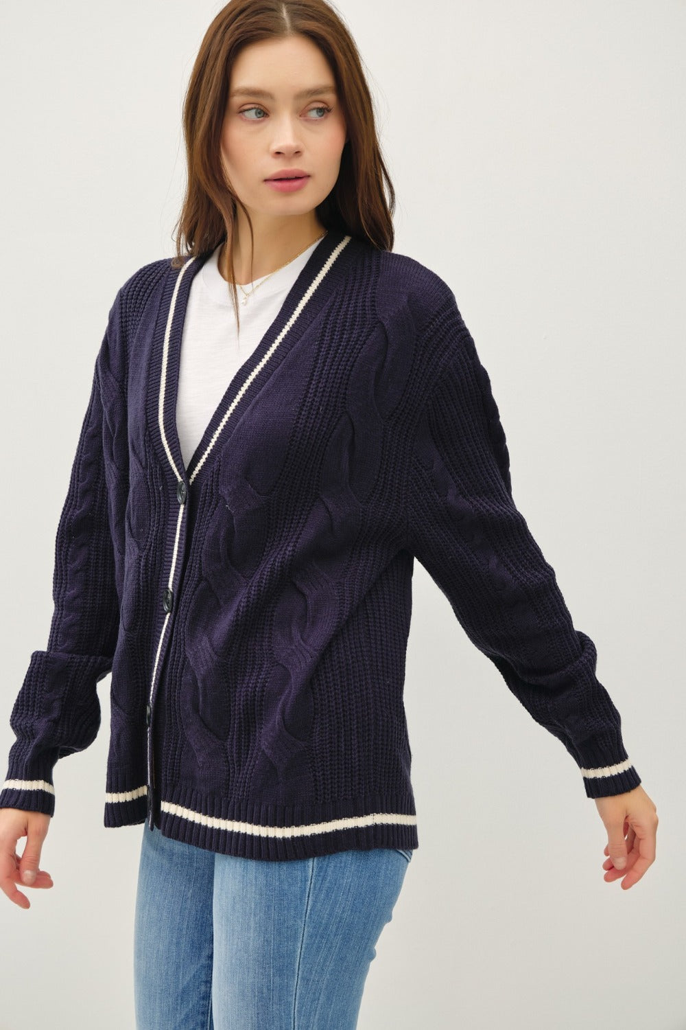 Cable Cardigan