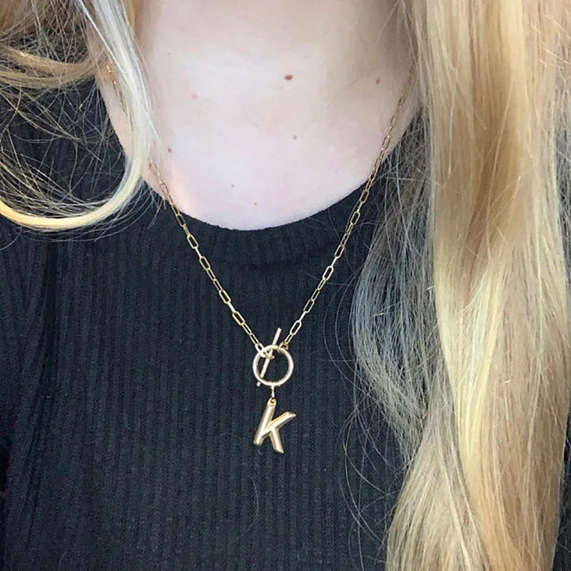 The Initial Toggle Necklace