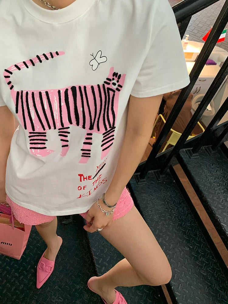 Hot Pink Tiger T-shirt