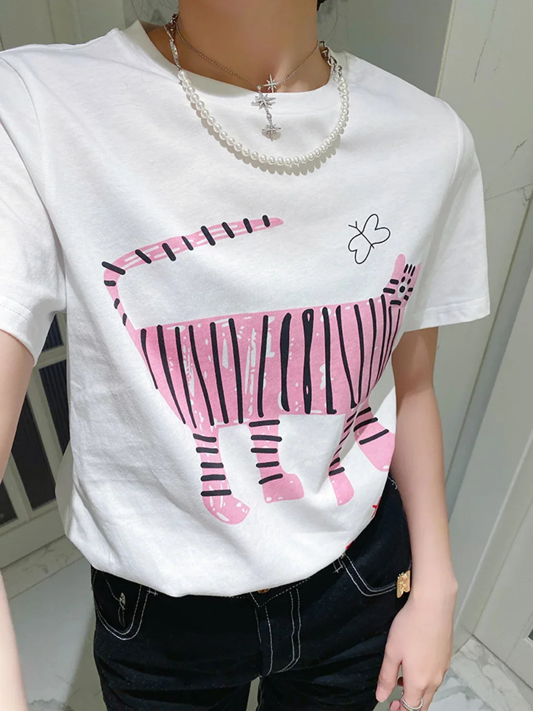 Hot Pink Tiger T-shirt