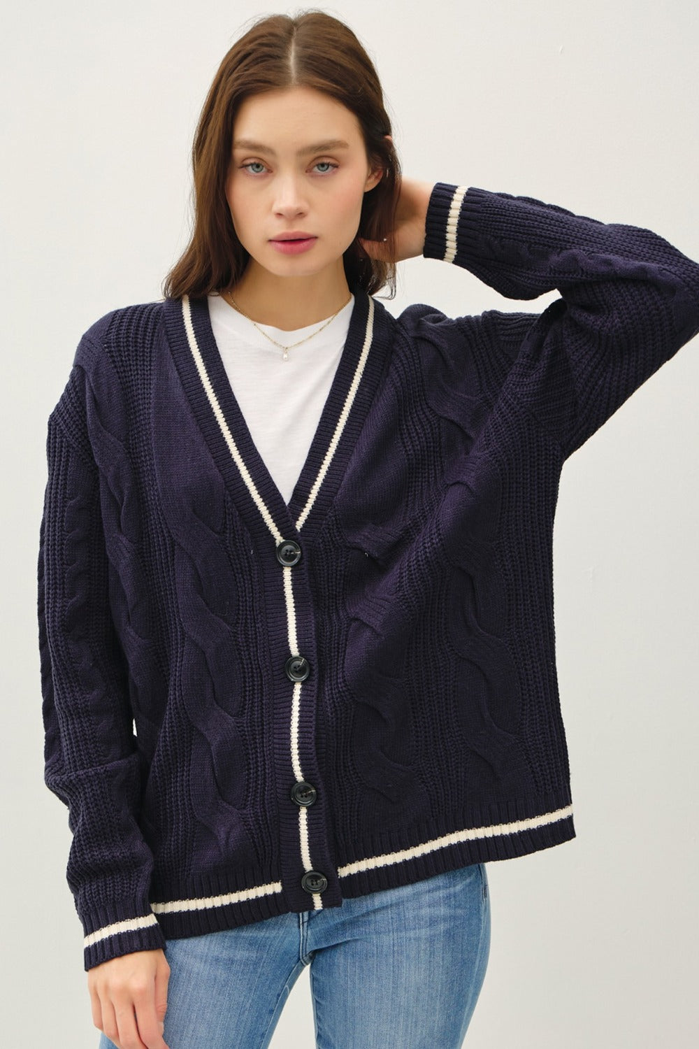 Cable Cardigan